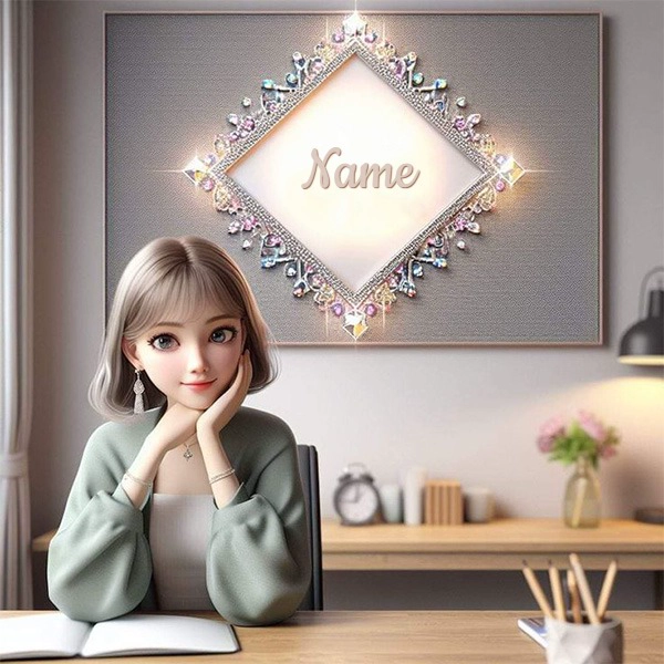 Crea una obra maestra personalizada con diseño glamuroso