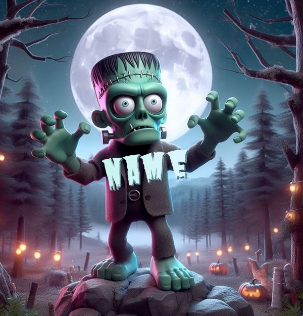 Personaliza tu imagen de Frankenstein para Halloween