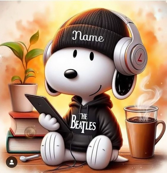 Personaliza tu imagen con un encantador personaje estilo Snoopy