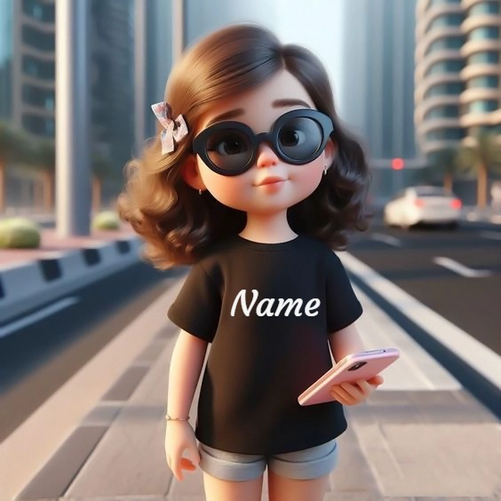 Personaliza tu chica cartoon con estilo urbano y moderno