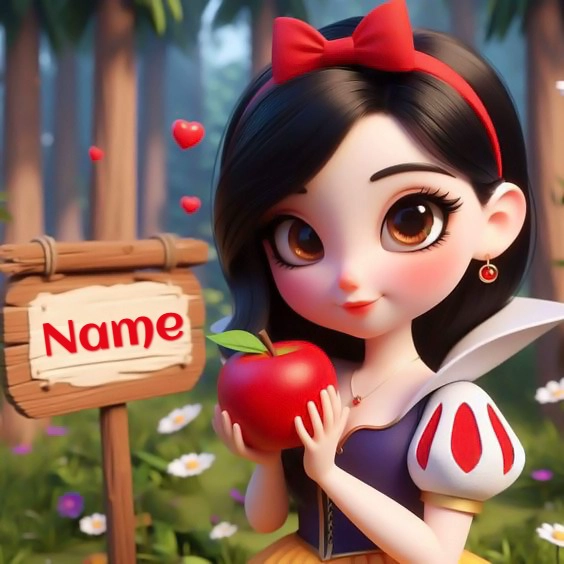 Encanta tus mensajes con la plantilla personalizable de Blancanieves
