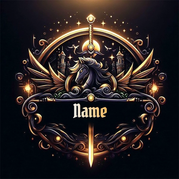 Personaliza tu imagen con un emblema real y majestuoso