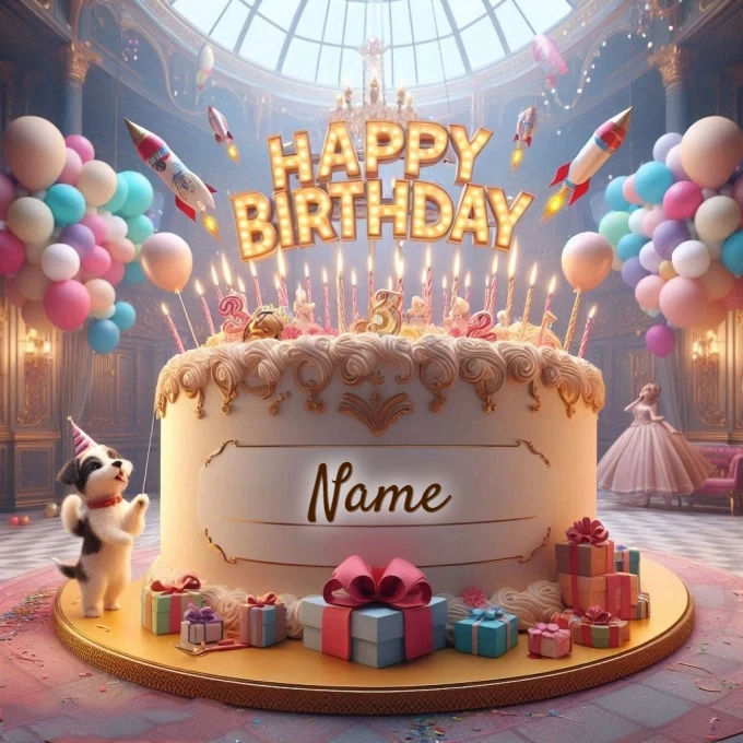 Personaliza tu pastel de cumpleaños con tu nombre y compártelo