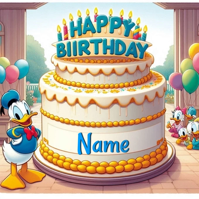 Personaliza tu celebración con Donald y una deliciosa tarta