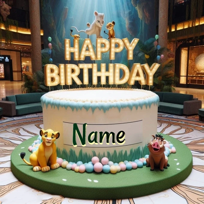 Personaliza tu imagen con un pastel de cumpleaños majestuoso