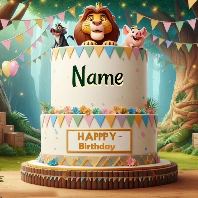 Personaliza tu pastel de cumpleaños temático de "El Rey León"