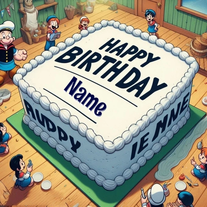 Personaliza tu pastel de cumpleaños con tu nombre en la imagen