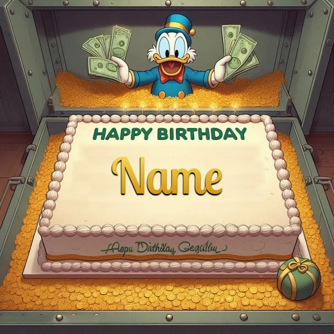 Personaliza tu pastel de cumpleaños en un cofre del tesoro