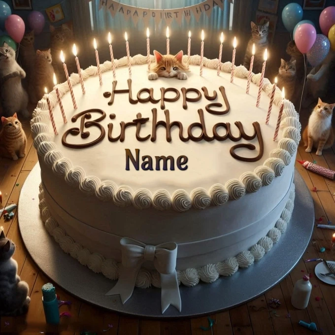 Personaliza tu pastel gigante de cumpleaños con tu nombre