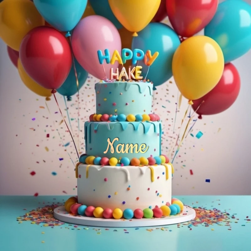 Personaliza tu imagen de pastel mágico con tu nombre