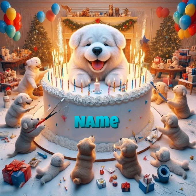 Personaliza con tu nombre un cumpleaños canino encantador