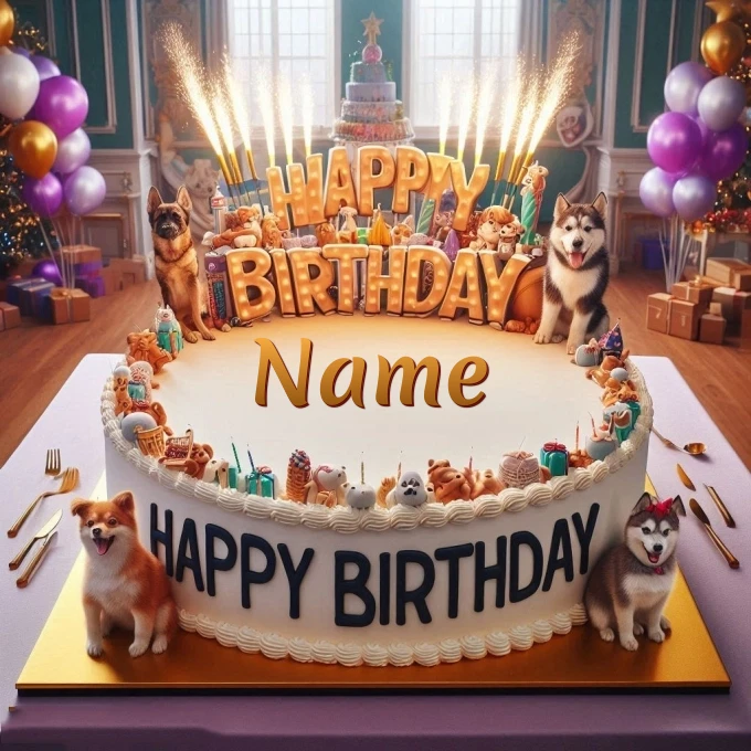 Personaliza imágenes de cumpleaños para amantes de los perros