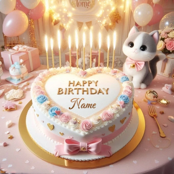 Personaliza tu pastel de cumpleaños con tu nombre en la imagen