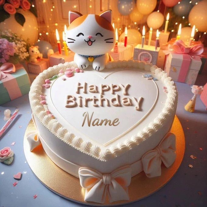 Personaliza tu pastel de cumpleaños en forma de corazón fácilmente