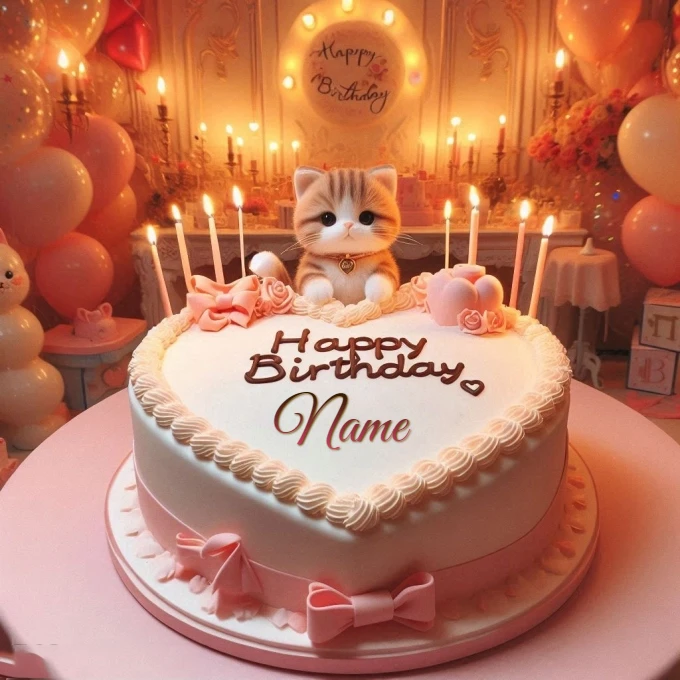 Personaliza tu pastel de cumpleaños en forma de corazón fácilmente