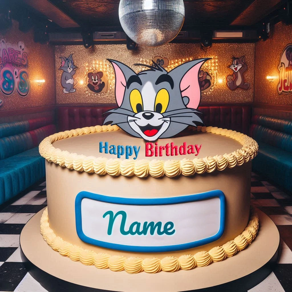 Personaliza tu pastel retro con Tom Cat y sorprende en cumpleaños