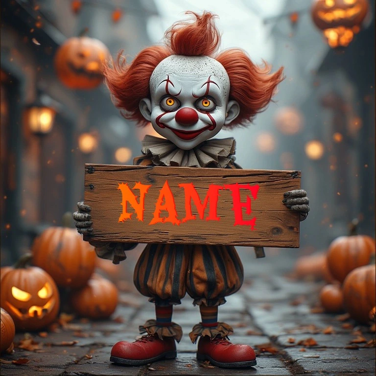 Personaliza tu Halloween con un payaso espeluznante y adorable