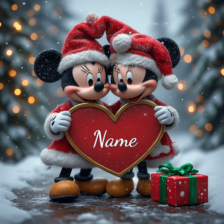 Personaliza tu saludo de Año Nuevo con Mickey y Minnie mágicos