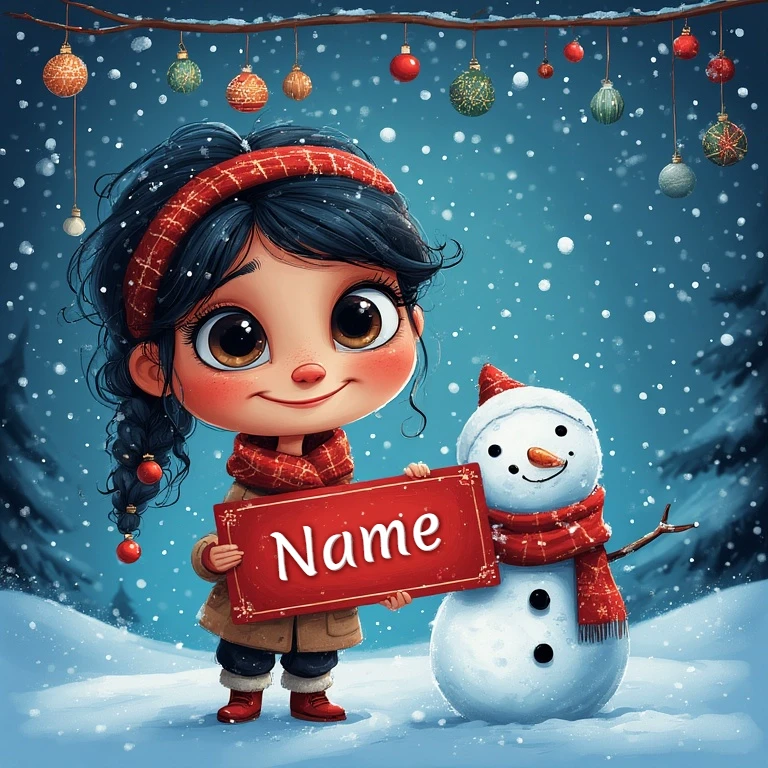 Personaliza tus saludos de Año Nuevo con esta imagen encantadora