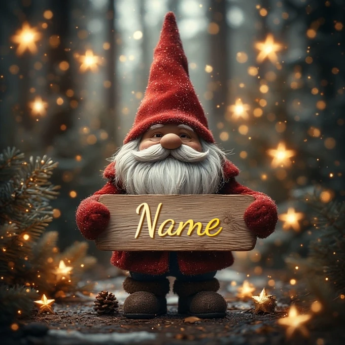 Personaliza tu saludo de Año Nuevo con un fondo festivo brillante