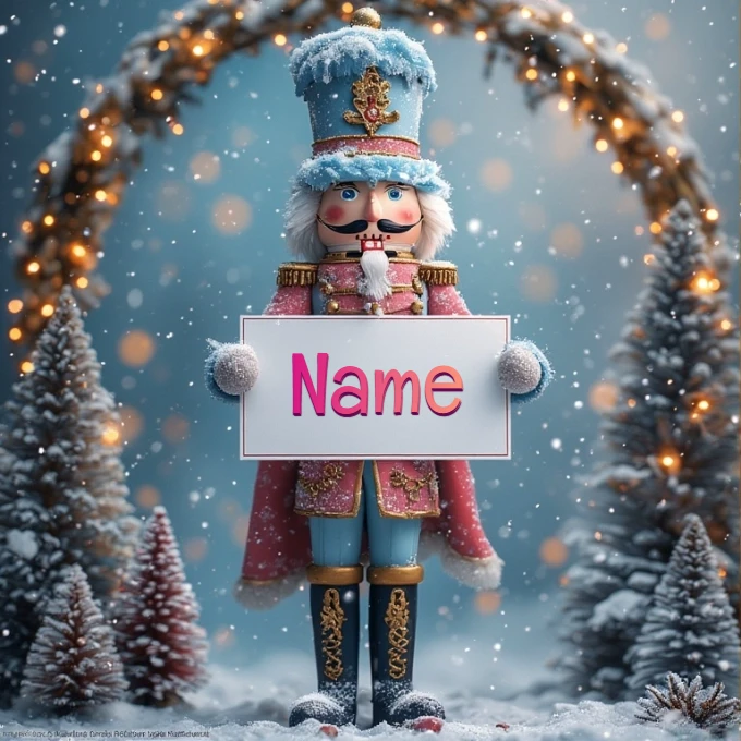 Personaliza imágenes festivas con fondo azul y dorado brillante