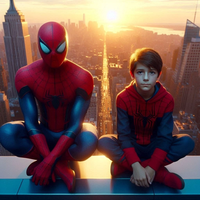 Vive el atardecer con Spider-Man en un divertido face-swap
