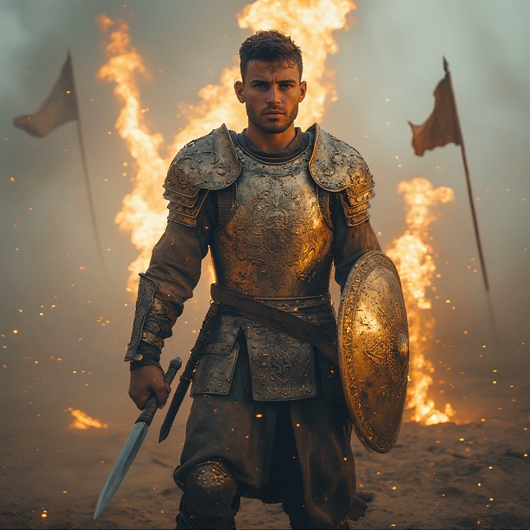 Transfórmate en un valiente caballero de dorada armadura