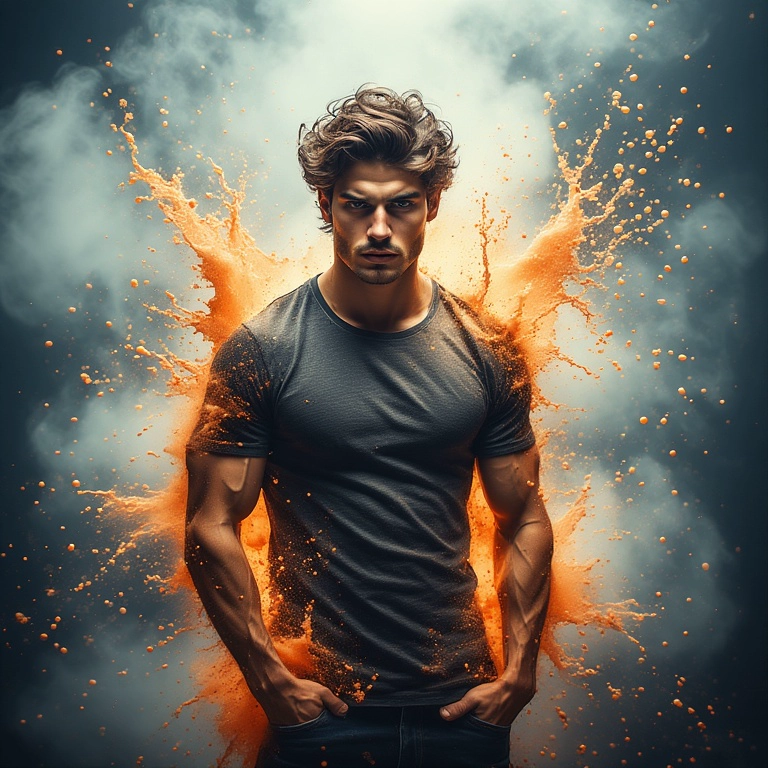 Transforma tu rostro en una escena explosiva y divertida