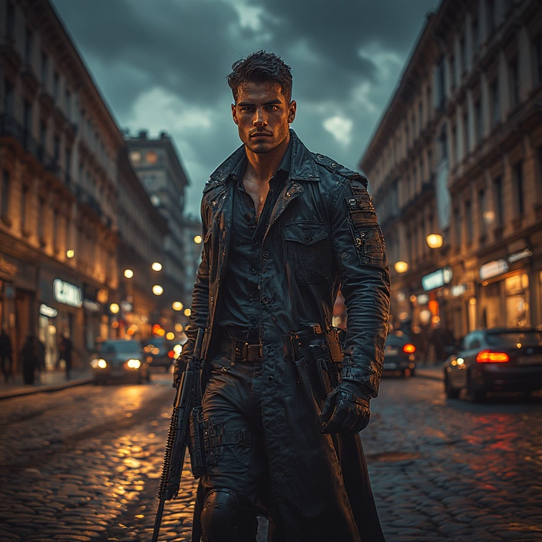 Transforma tu rostro en una épica escena de cine urbano