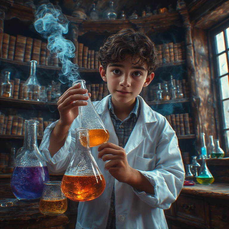 Conviértete en el joven científico del laboratorio mágico