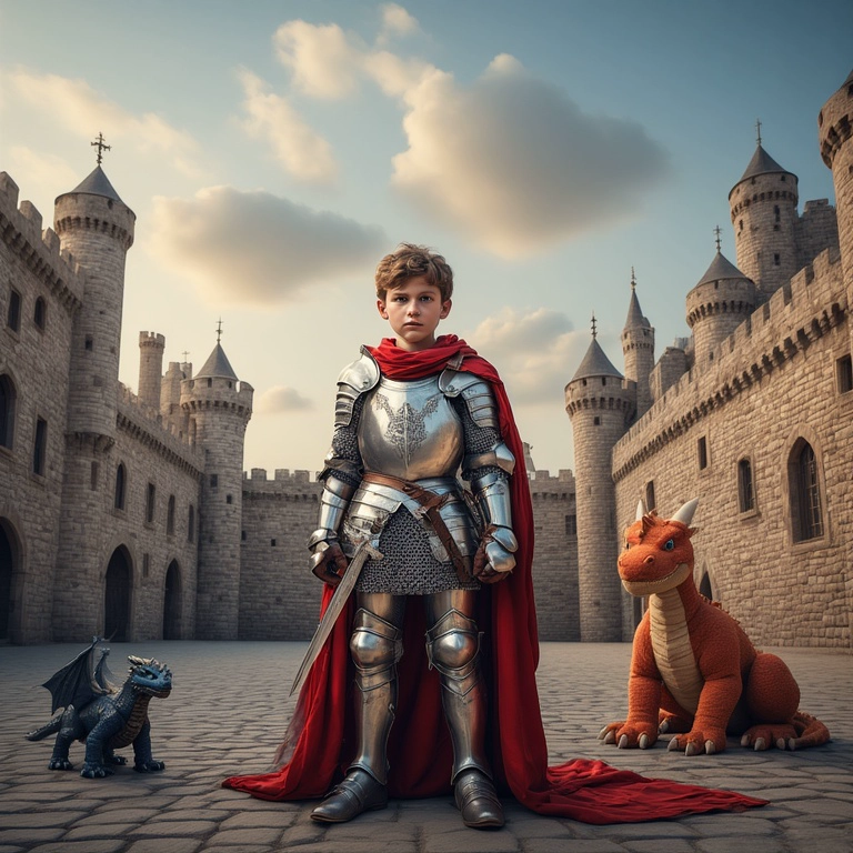 Transfórmate en un valiente caballero con dragones