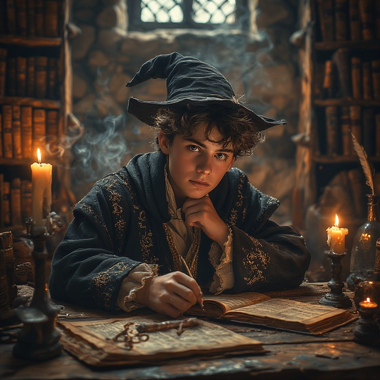 Conviértete en un joven mago con nuestro face-swap mágico