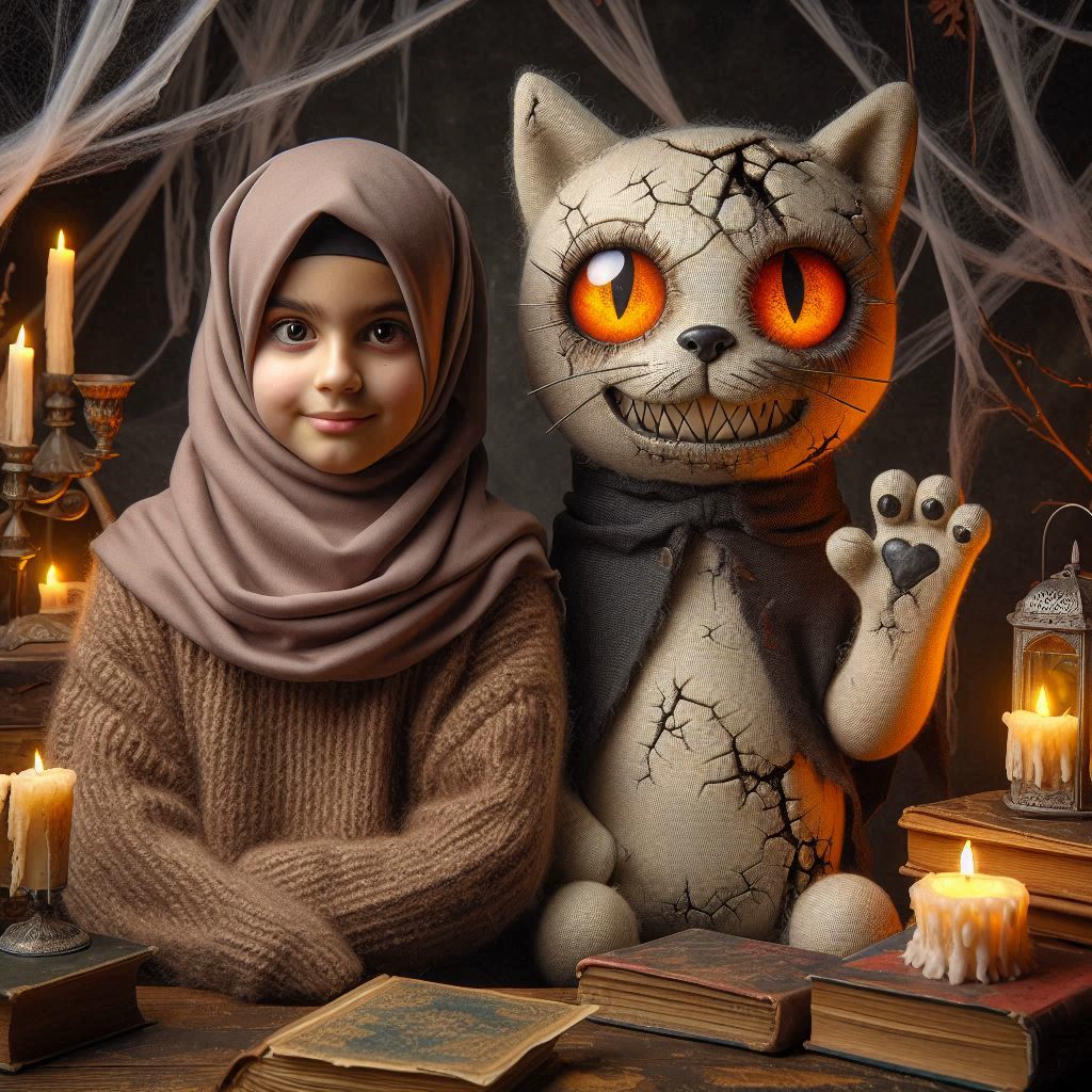 Transfórmate en una escena de Halloween encantada y divertida