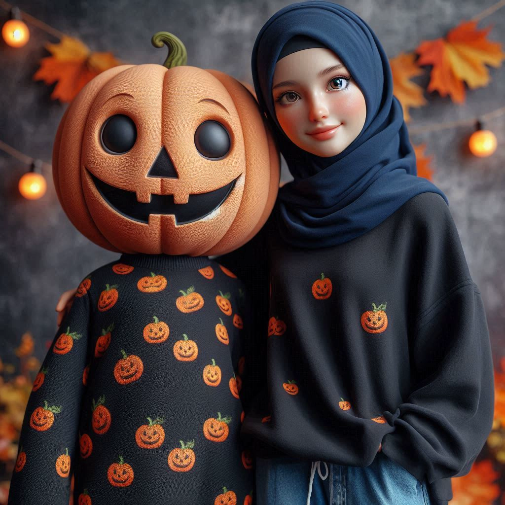 Transforma tu rostro en una mágica escena otoñal de Halloween