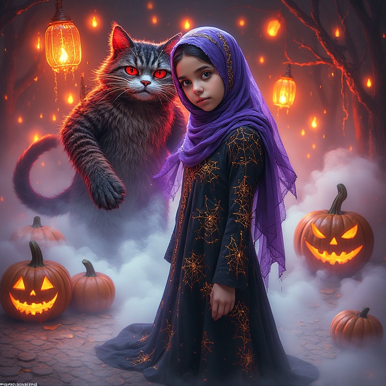 Transforma tu rostro en un mágico escenario de Halloween