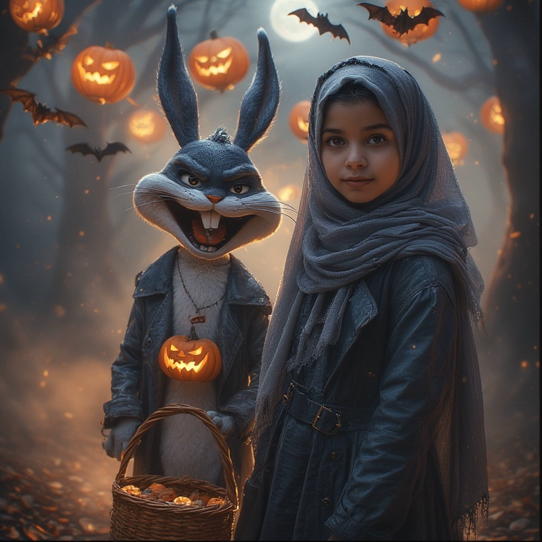 Transforma tu cara junto a Bugs Bunny en el bosque mágico