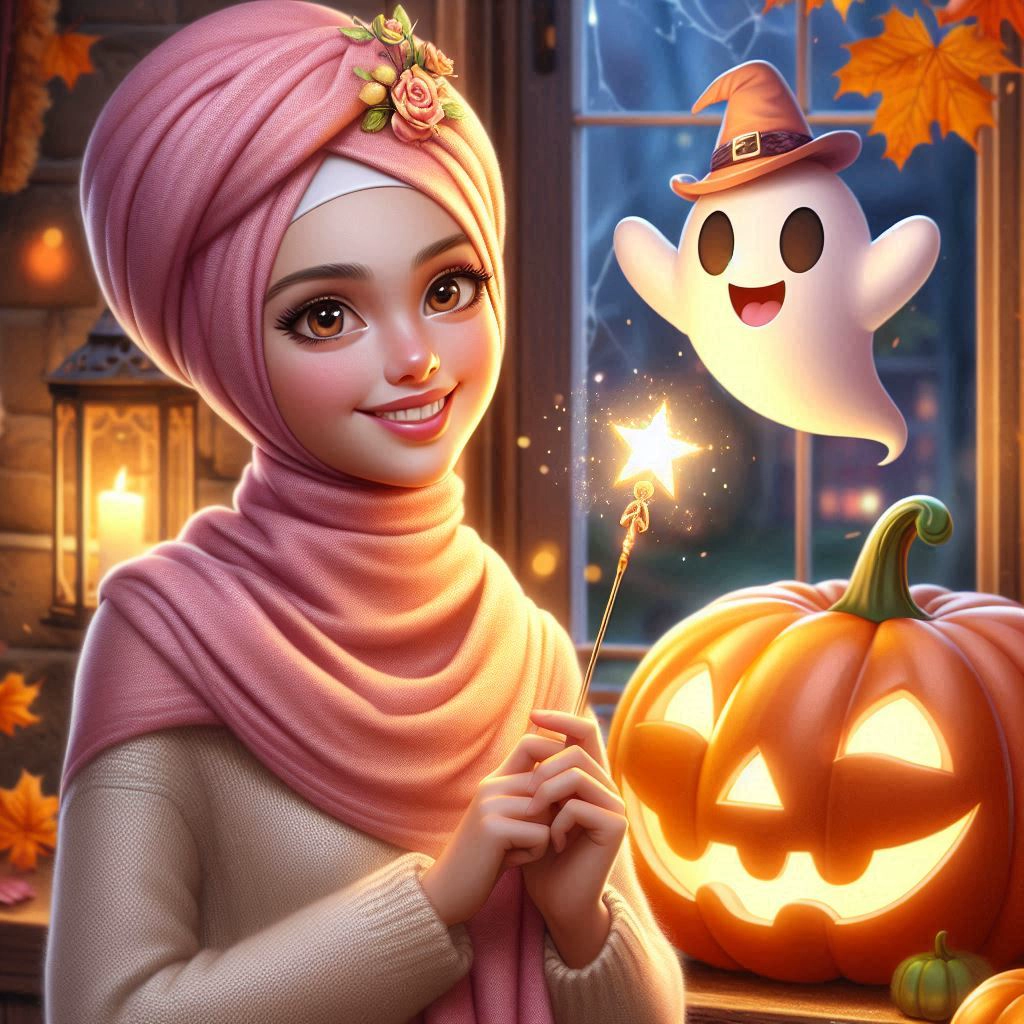 Transforma tu rostro en una mágica escena de Halloween