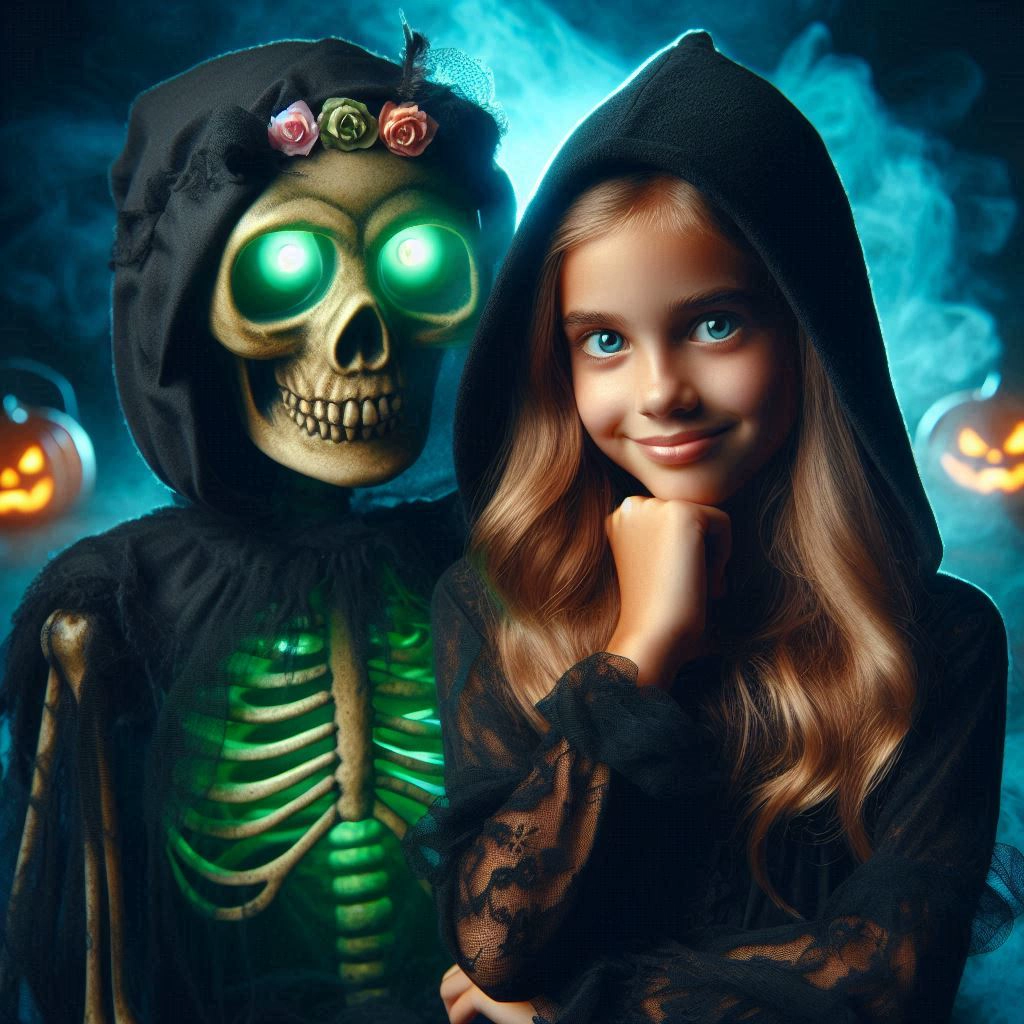 Transforma tu rostro en una mágica escena de Halloween