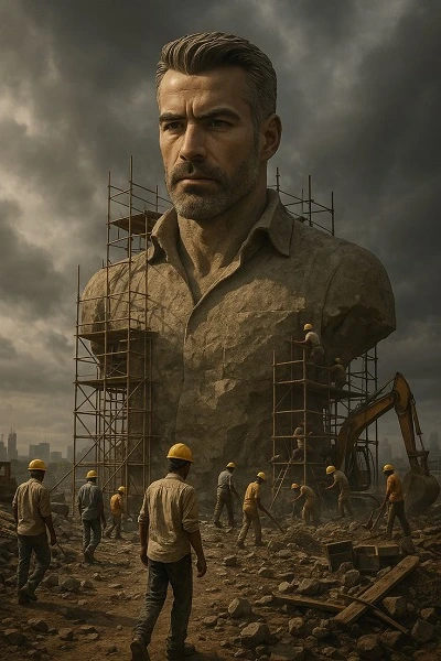 Convierte tu rostro en una obra maestra monumental en construcción