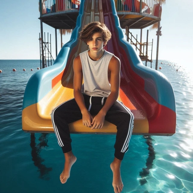 Cambia tu rostro y vive aventuras emocionantes en tobogán acuático