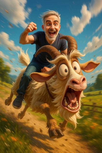 Descubre tu aventura facial y monta una cabra con nuestro face-swap