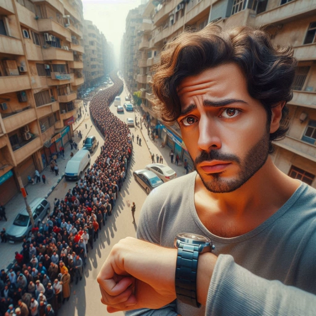 Cambia tu rostro y diviértete mientras esperas en la multitud