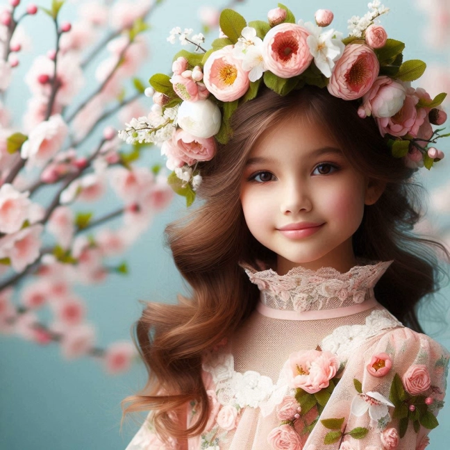 Transforma tu rostro con la magia de una princesa floral encantada