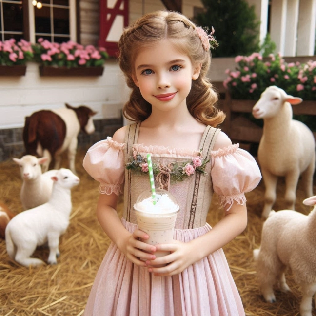 Vive la magia de la granja y cambia caras con una chica adorable