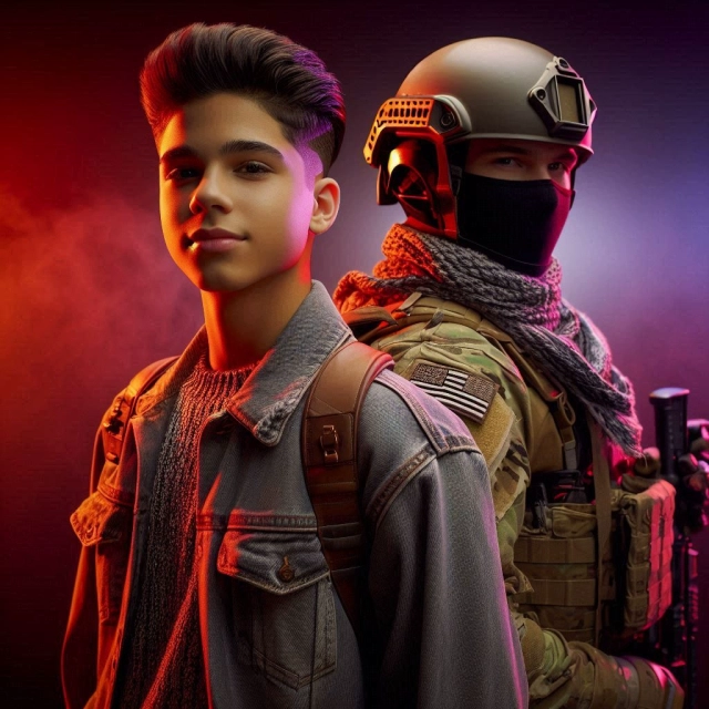 Transforma tu rostro y sé un valiente soldado junto a un galán