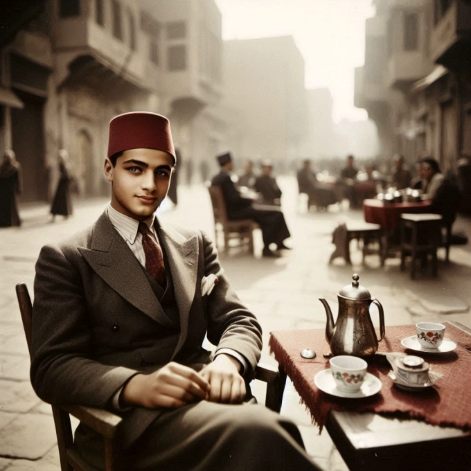 Transforma tu rostro en un café histórico del Cairo con IA