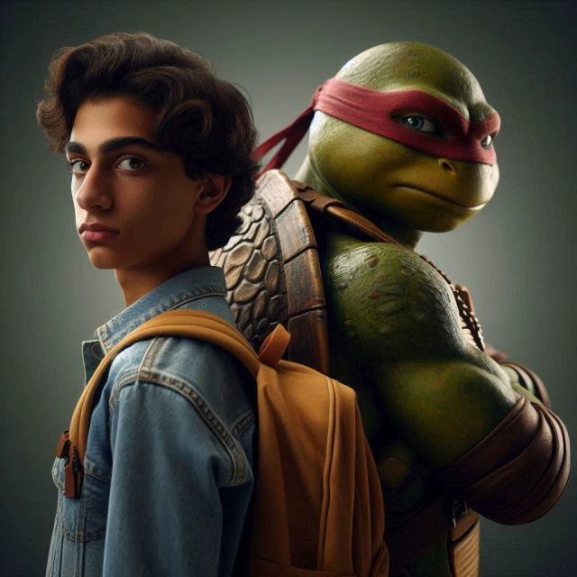 Únete a los héroes intercambia tu cara con las Tortugas Ninja