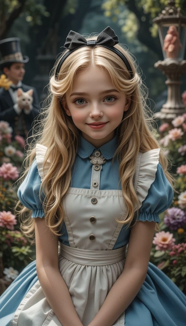 Convierte tu rostro en Alicia y explora el mágico mundo de las maravillas