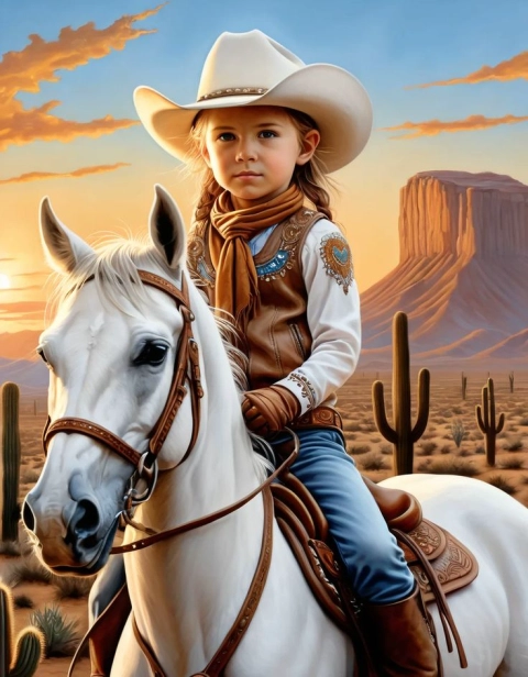 Conviértete en la vaquera valiente con nuestro face-swap mágico