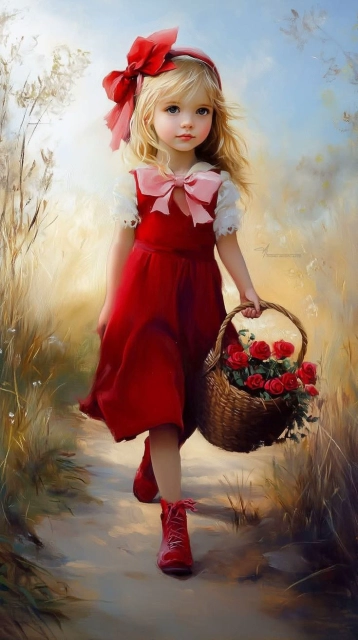 Descubre tu belleza con Face-Swap: Sé la chica de las rosas